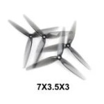 HQProp 7X3.5X3 7035 Light Grey (2CW+2CCW) Poly Carbonate 3-Blade Propeller for RC FPV Freestyle 7inch Range Drones DIY Part